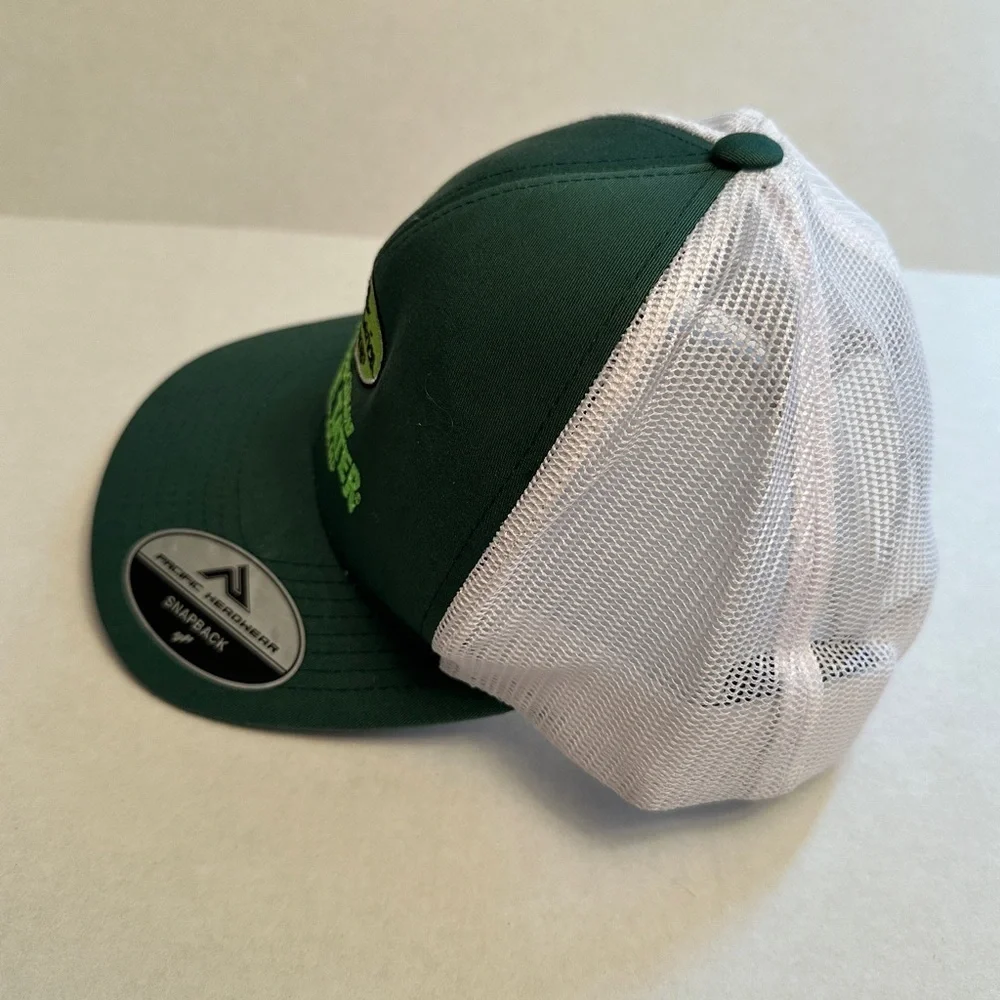 Top The Tater OG Trucker Cap Green Front With Logo White Mesh SnapBack‎